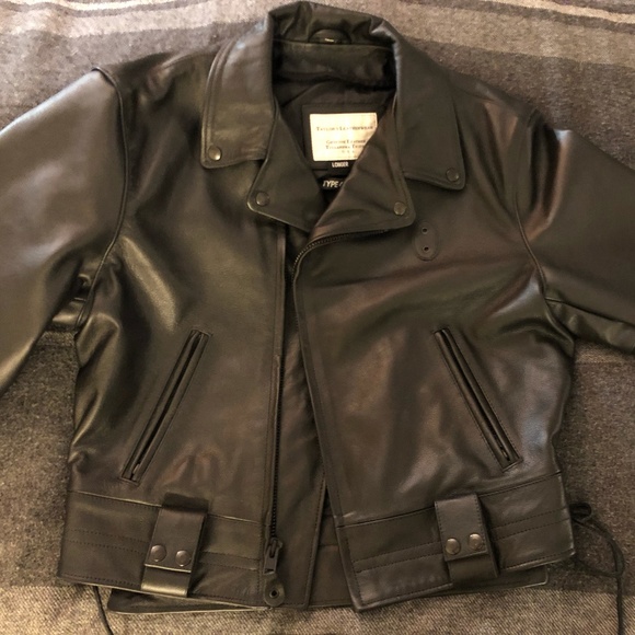 Brand New Police Leather Motorcycle Jacket